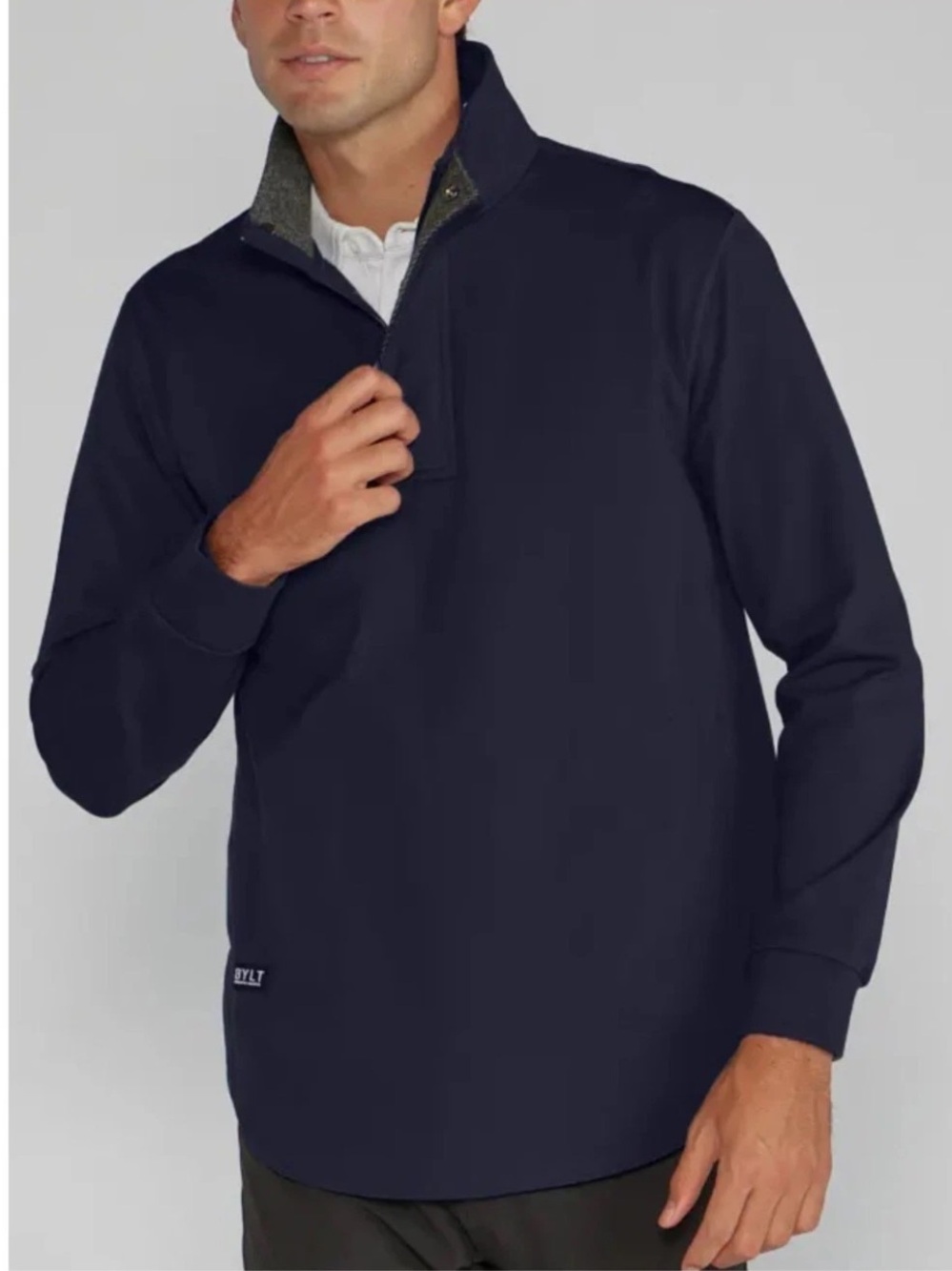 BYLT Navy Elite + Fairway Pullover Large Sporty Casual Preppy Sweater Golf